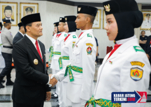 Paskibraka Provinsi Jateng 2025 Resmi Dikukuhkan, Siap Bertugas 17 Agustus Esok Hari