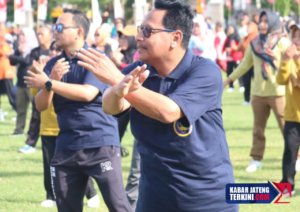 Senam Zumba HUT KORPRI Digelar di Alun-alun Rembang/rembangkab