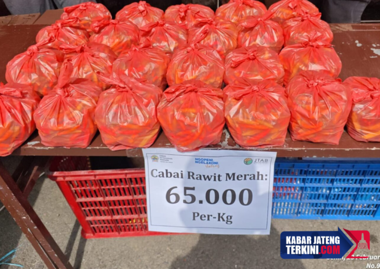 Harga Pasaran Melambung, Pemprov Jateng Salurkan Cabai Rawit Merah Subsidi
