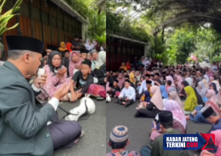 Viral Warga Gelar Tahlilan di Depan Rumah Jokowi, Ajudan Buka Suara