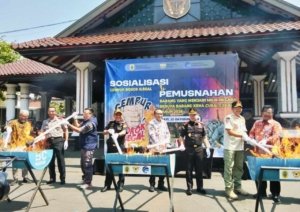Jutaan Batang Rokok Ilegal di Pati Dimusnahkan, Kerugian Lebih dari Rp2 M